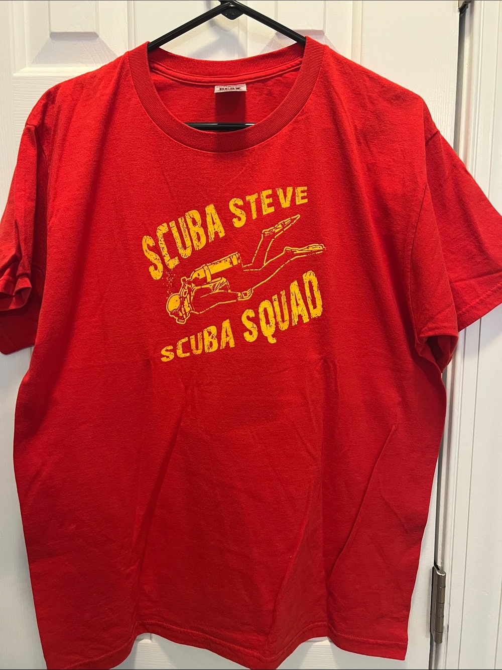 Fruit of the Loom Red Scuba Steve Scuba Squad Graphic Tee